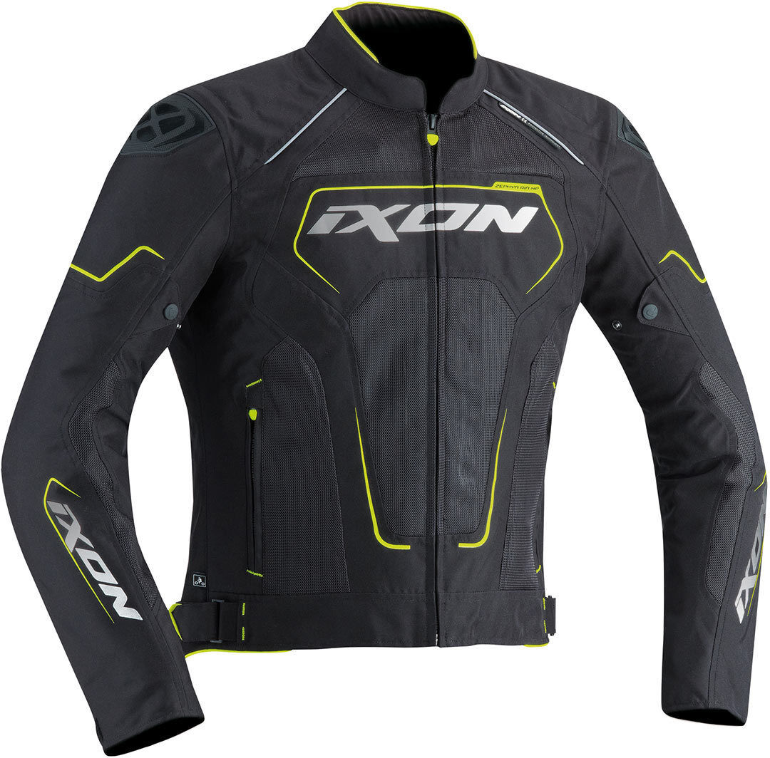 Ixon Zephyr Air HP Chaqueta textil para motocicleta - Negro Amarillo (M)