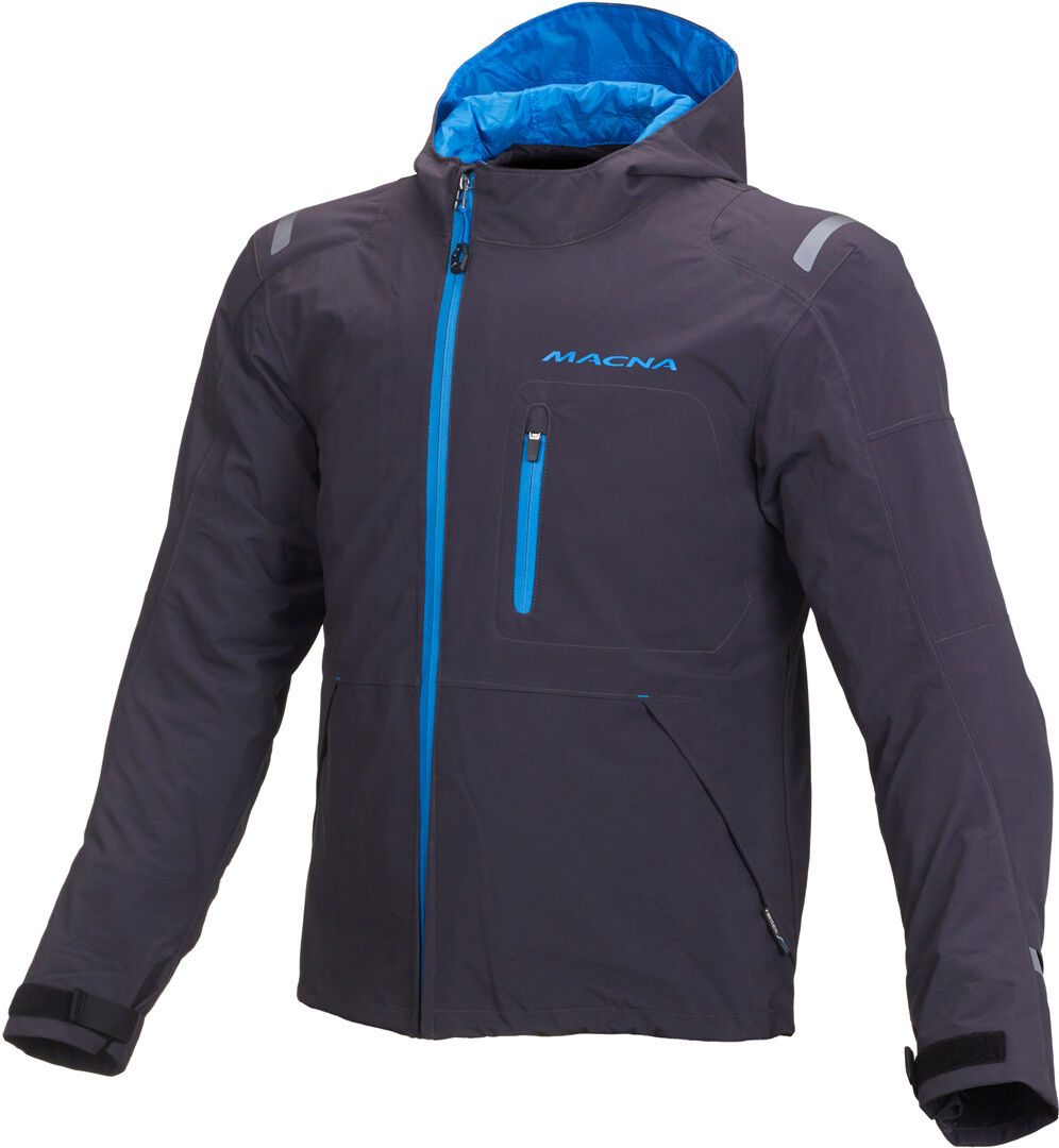 Macna Refuge chaqueta textil impermeable para motocicletas - Azul (M)