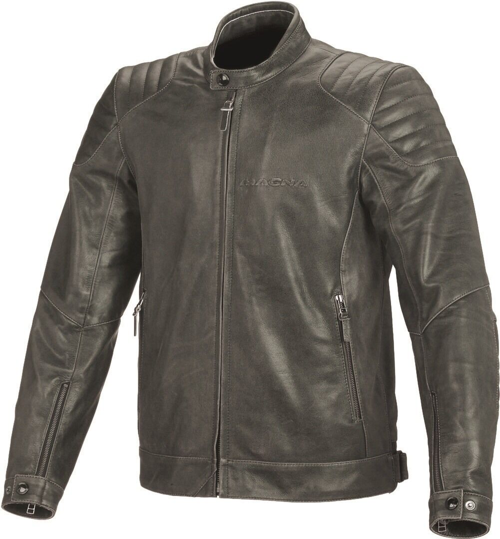 Macna Lance Chaqueta de cuero para moto - Negro (56)