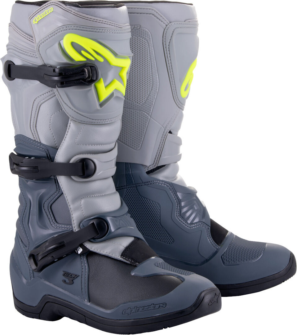 Alpinestars Tech 3 Botas de Motocross - Gris (48)