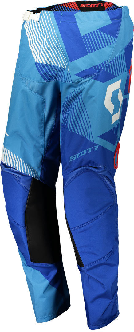 Scott 350 Dirt Pantalones Motocross 2018 - Blanco Azul (34)