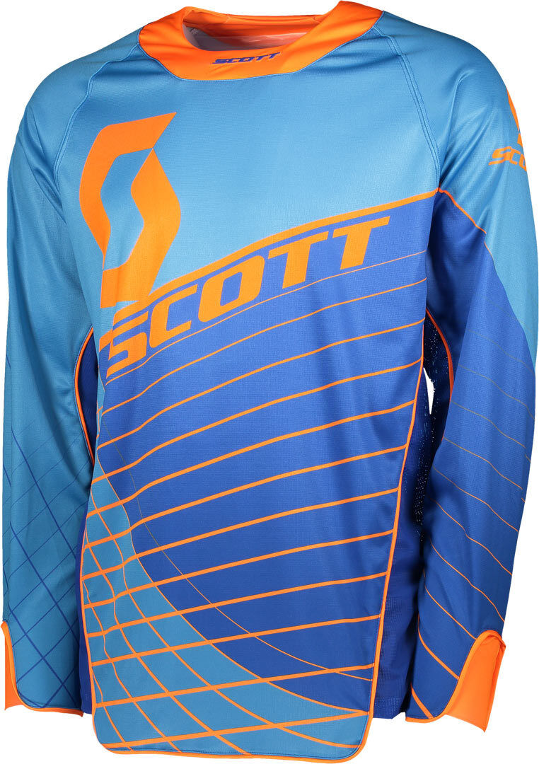 Scott Enduro Camiseta de Motocross - Azul Naranja