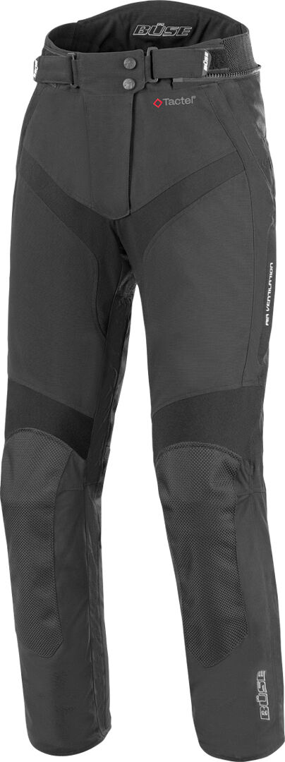 Büse Highland Damas pantalones textil de la motocicleta - Negro (48)