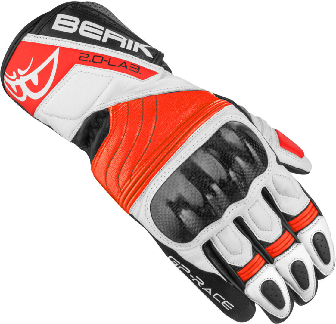 Berik Zoldar Ladies Guantes de motocicleta - Negro Rojo (XL)