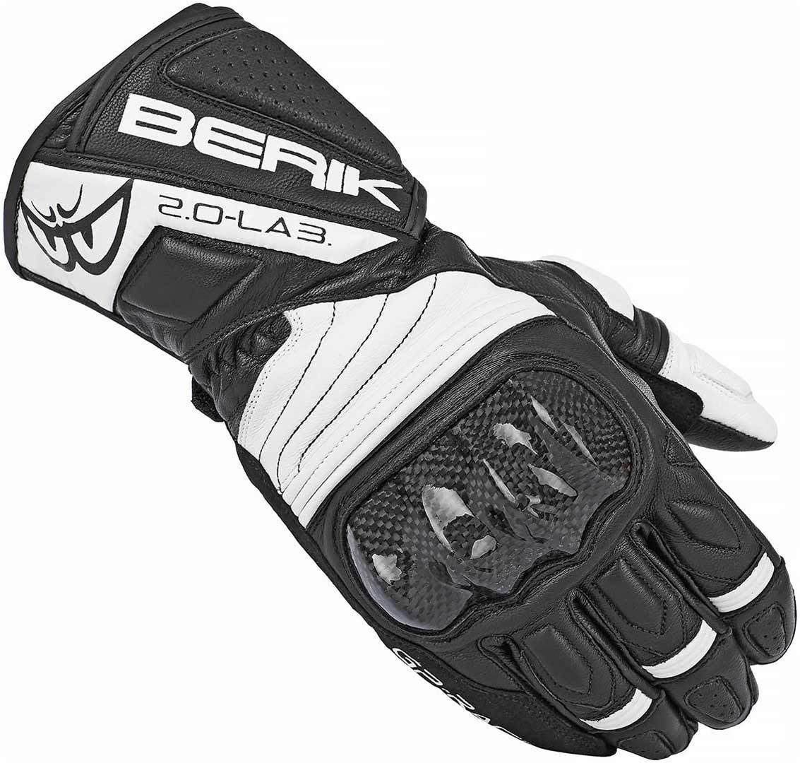 Berik Zoldar Ladies Guantes de motocicleta - Negro Blanco (XS)