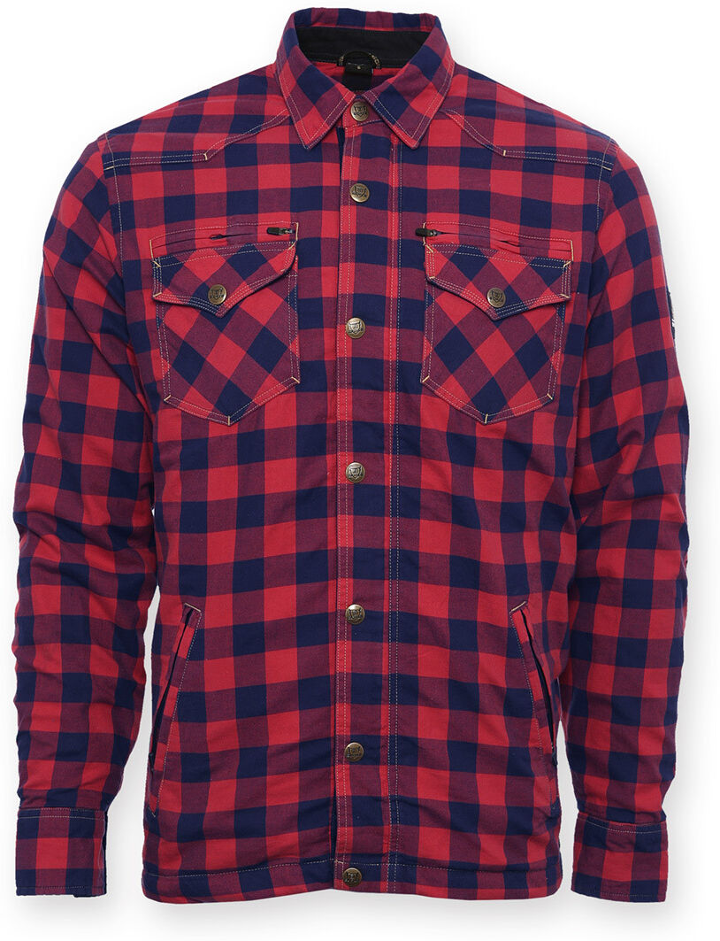 Bores Lumberjack Camisa de señora - Rojo Azul (2XL)