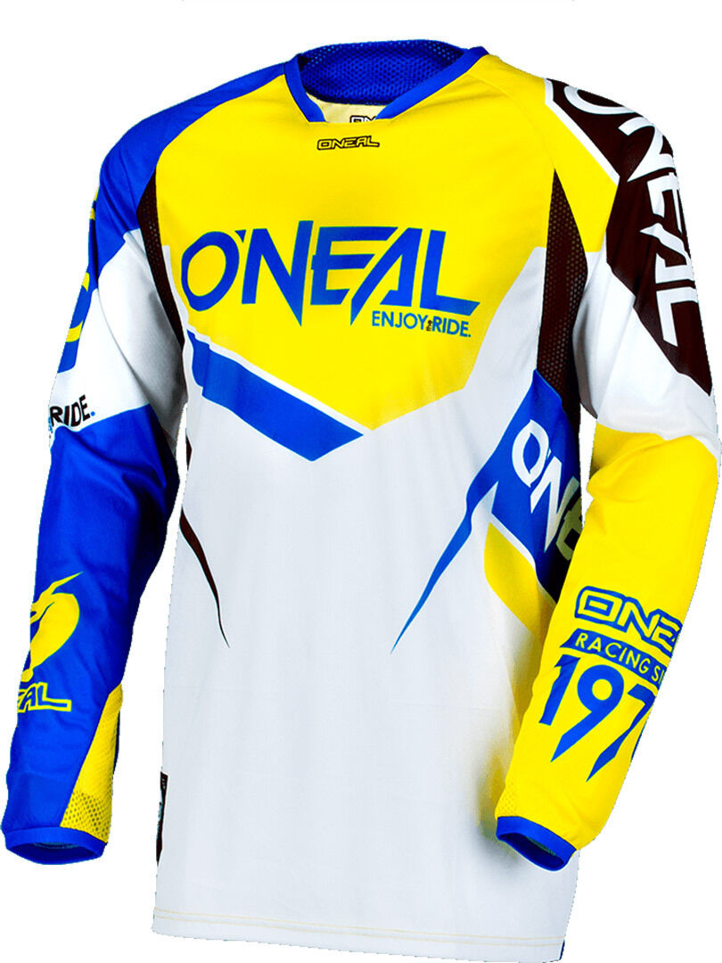 Oneal O´Neal Hardwear Flow True Jersey - Azul Amarillo (S)