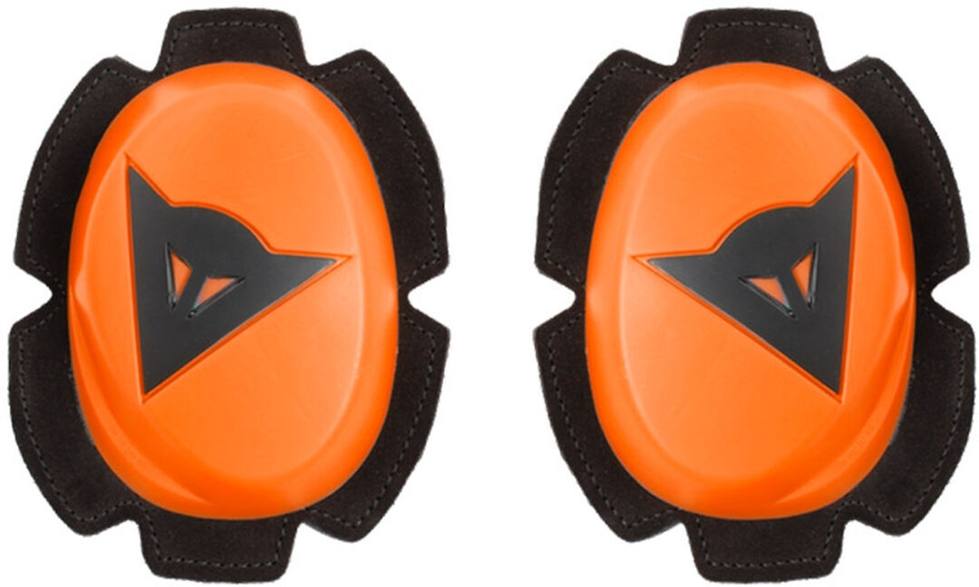 Dainese Pista Deslizadores de rodilla - Negro Naranja (un tamaño)