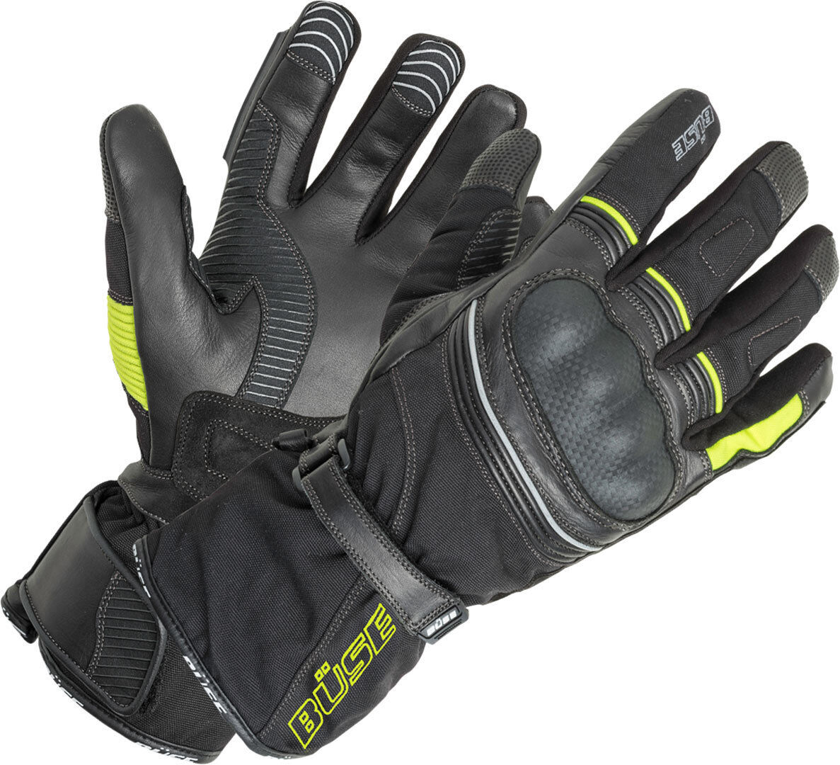 Büse Toursport Guantes - Negro Amarillo (4XL)