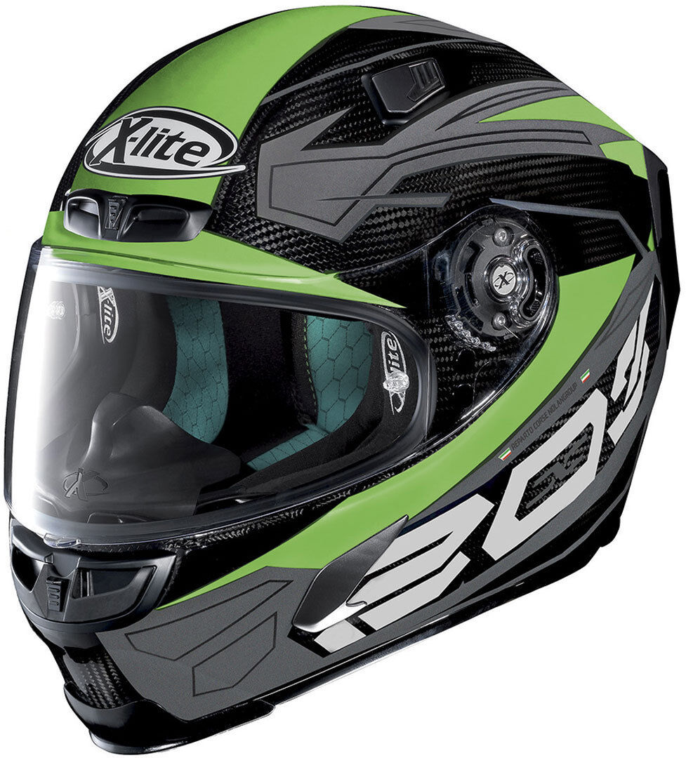 X-Lite X-803 Ultra Carbon Tester Casco - Negro Verde (2XS)