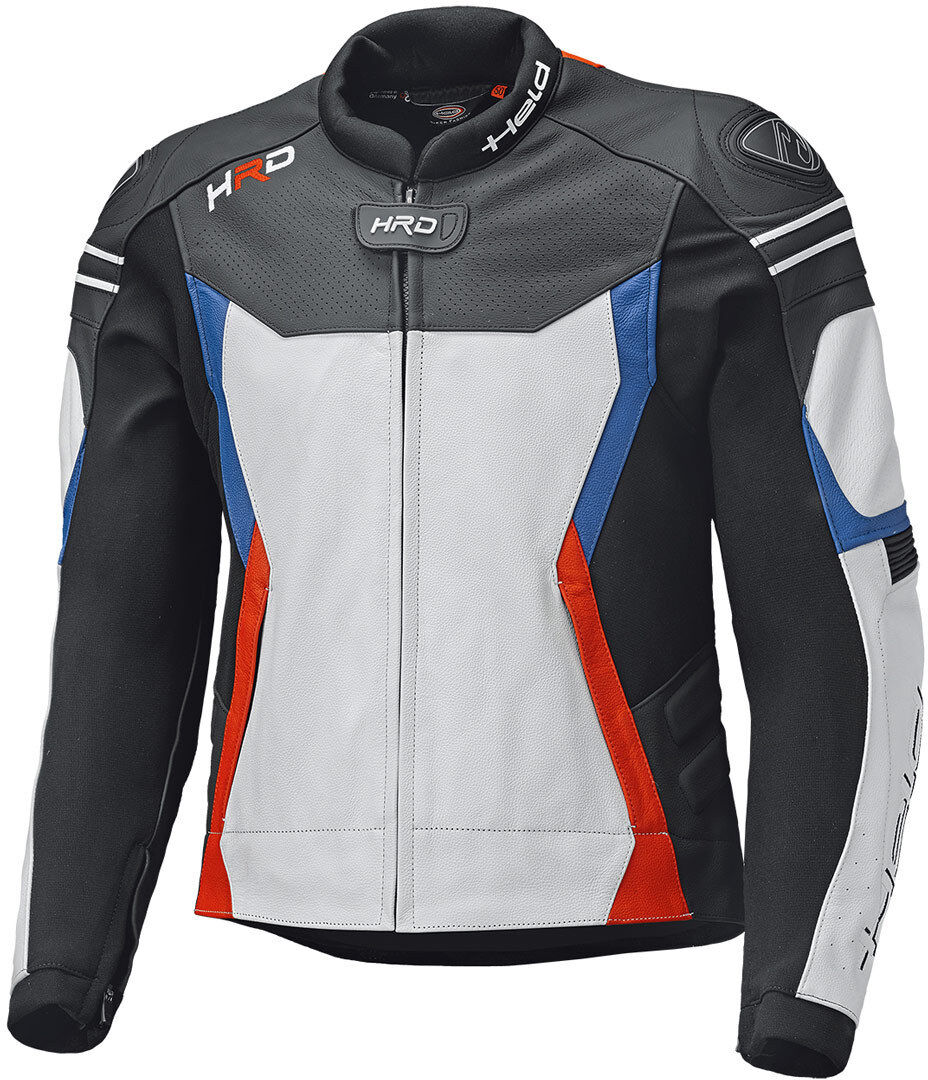 Held Street 3.0 Chaqueta de cuero moto - Blanco Rojo Azul (60)