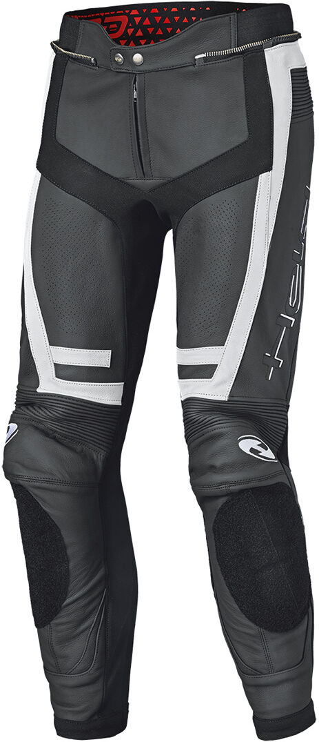 Held Rocket 3.0 Pantalones de cuero moto - Negro Blanco (28)