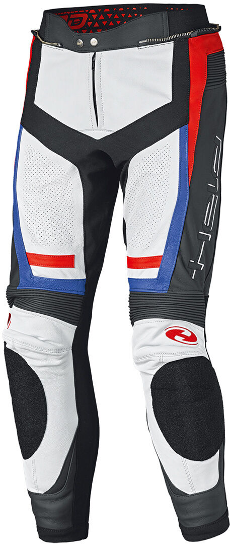 Held Rocket 3.0 Pantalones de cuero moto - Blanco Rojo Azul (56)