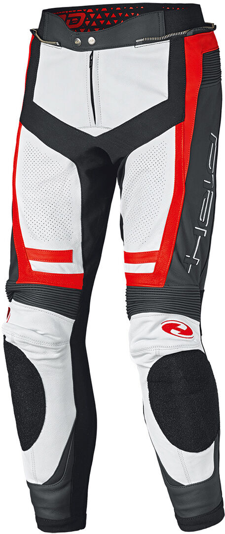 Held Rocket 3.0 Pantalones de cuero moto - Blanco Rojo (50)