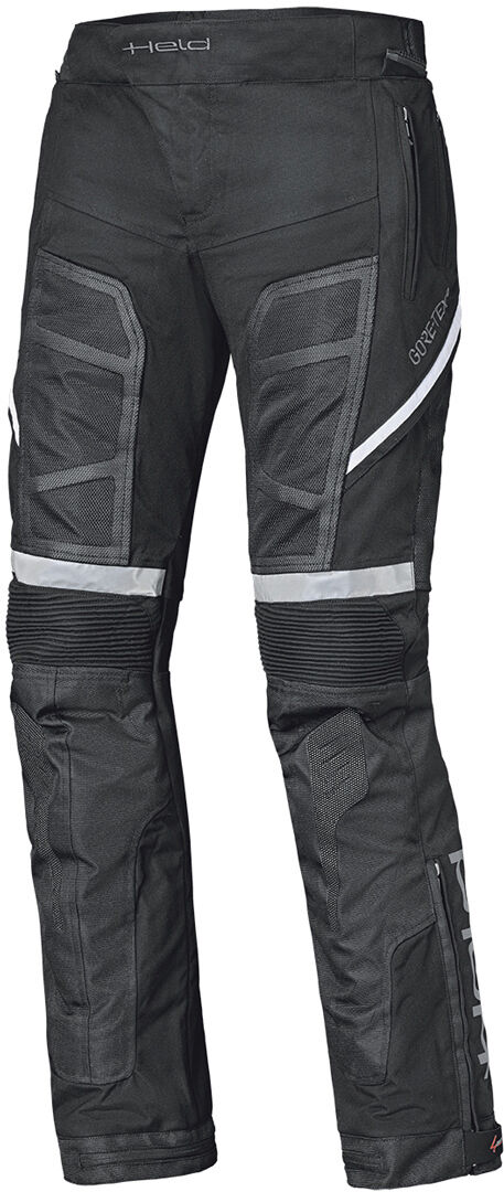 Held AeroSec Base Gore-Tex Pantalones textiles de moto - Negro Blanco (L)