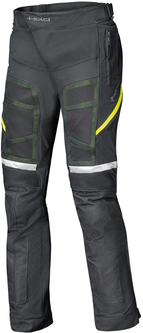 Held AeroSec Base Gore-Tex Pantalones textiles de moto - Negro Amarillo (XL)