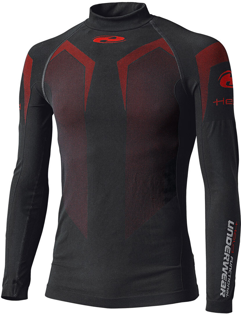 Held 3D Skin Warm Top Camiseta funcional - Negro Rojo (XS)
