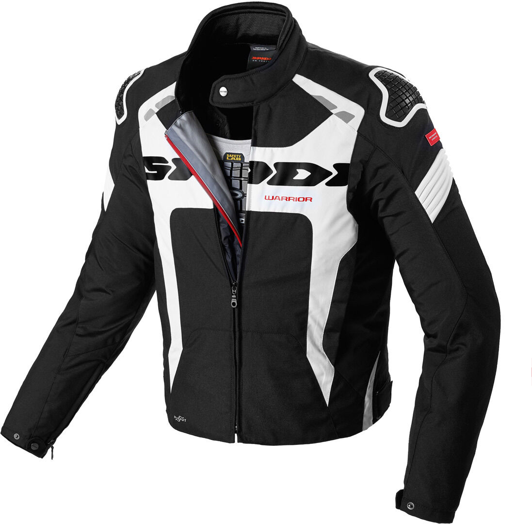 Spidi Warrior H2Out Chaqueta textil para motocicleta - Negro Blanco (3XL)