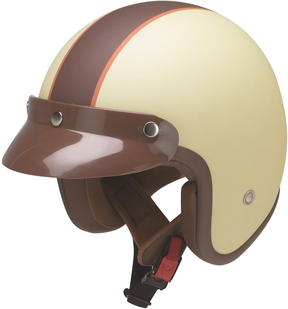 Redbike RB 752 Vanilla Casco Jet - Blanco Marrón Beige (XS)