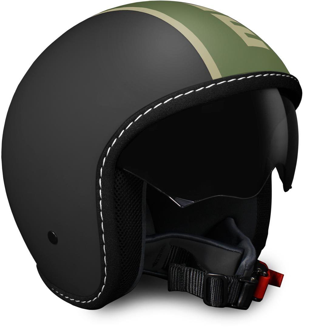 MOMO DESIGN Blade Casco de moto negro mate verde militar