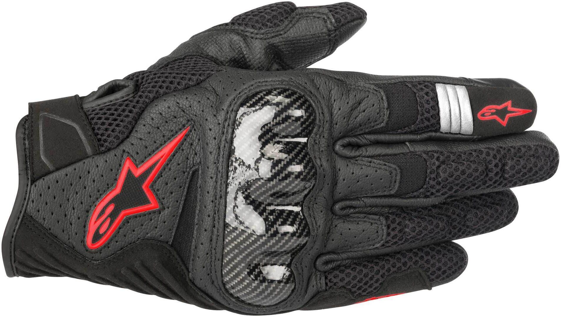 Alpinestars SMX 1 Air V2 Guantes - Negro Rojo