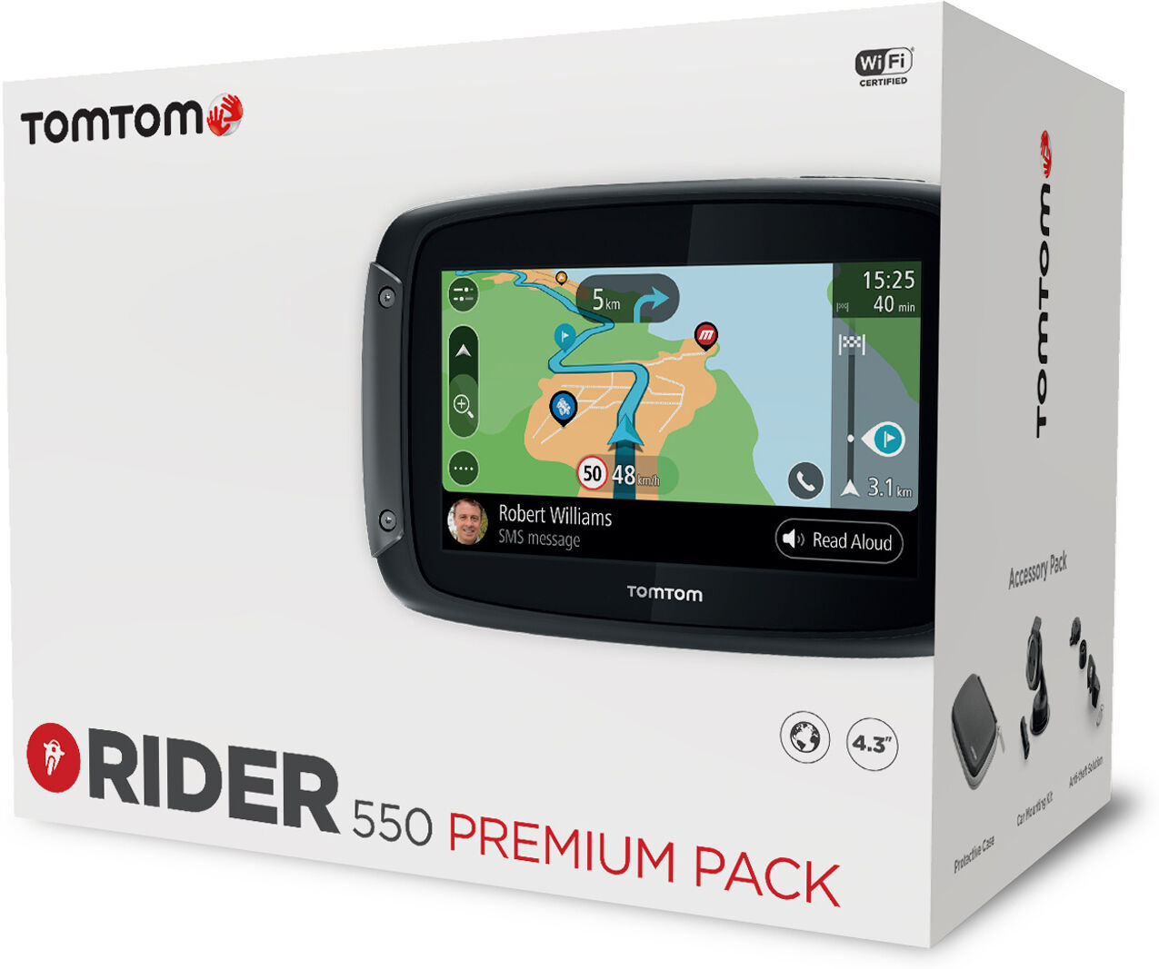 TomTom Rider 550 World Premium Sistema de orientación de rutas