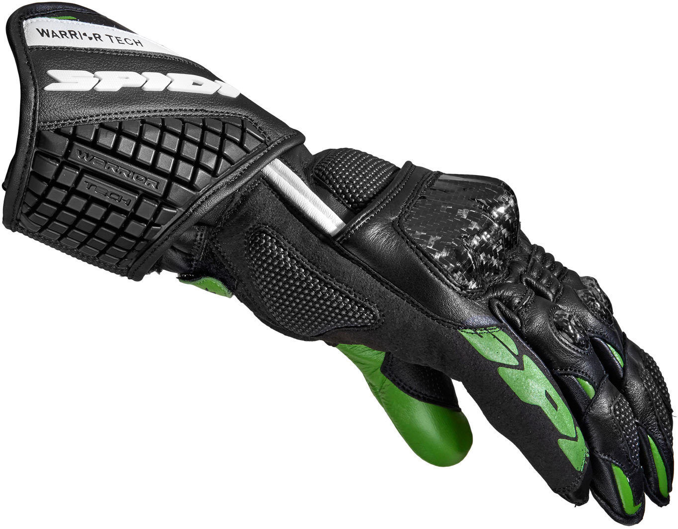 Spidi Carbo 5 Guantes - Negro Verde (2XL)