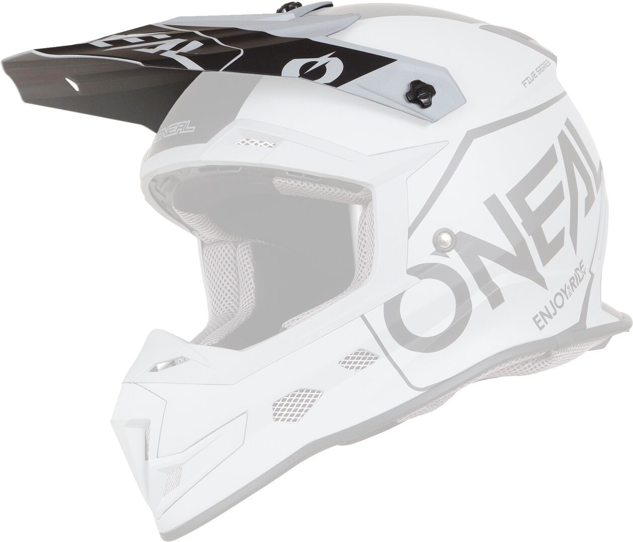 Oneal 5Series Hexx Visera casco - Gris (un tamaño)