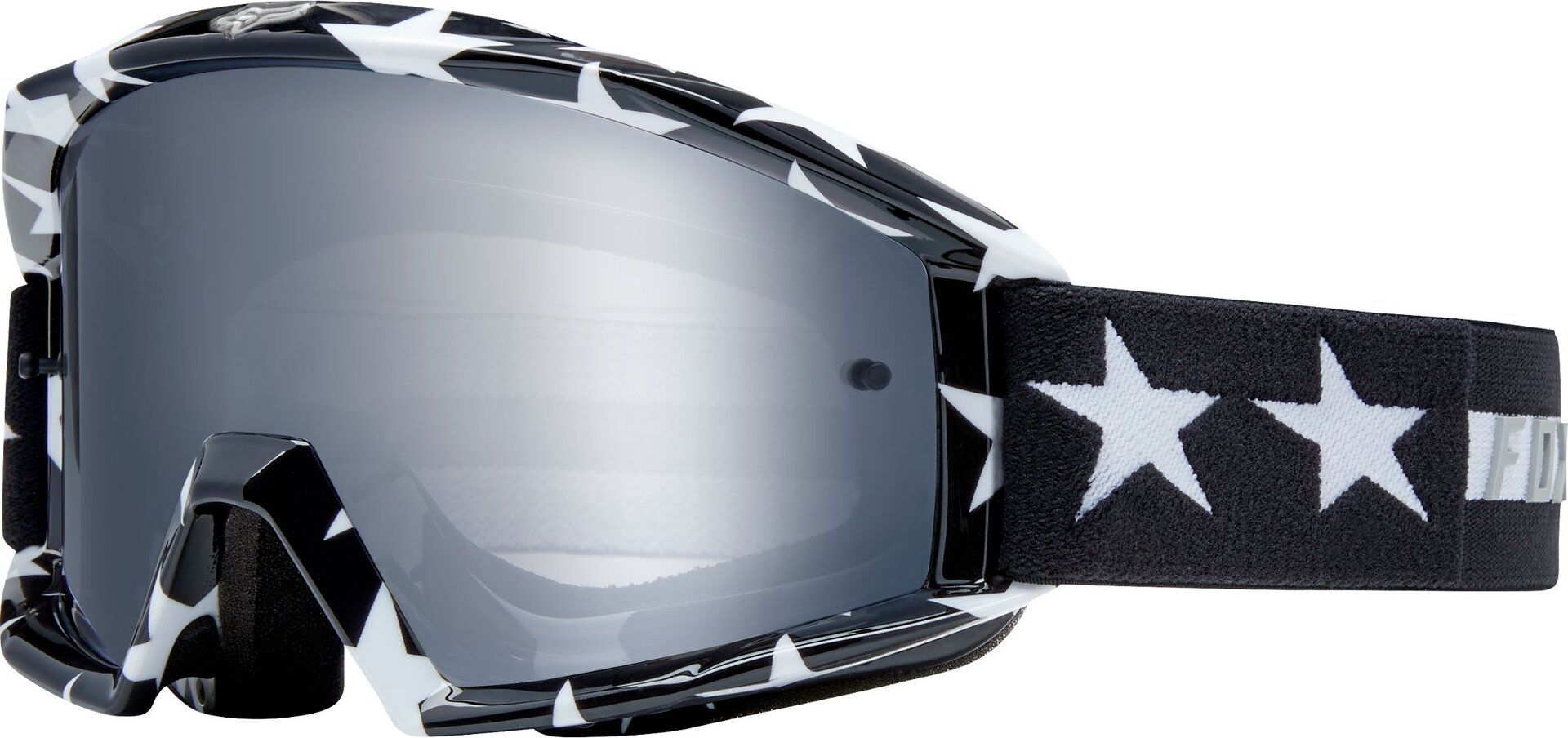 Fox Main Stripe Gafas de Motocross - Negro Blanco (un tamaño)