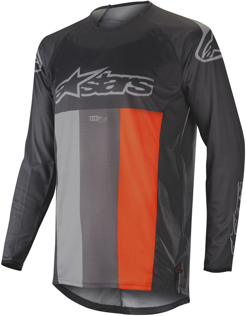 Alpinestars Tech Star Venom Motocross Jersey - Gris Naranja