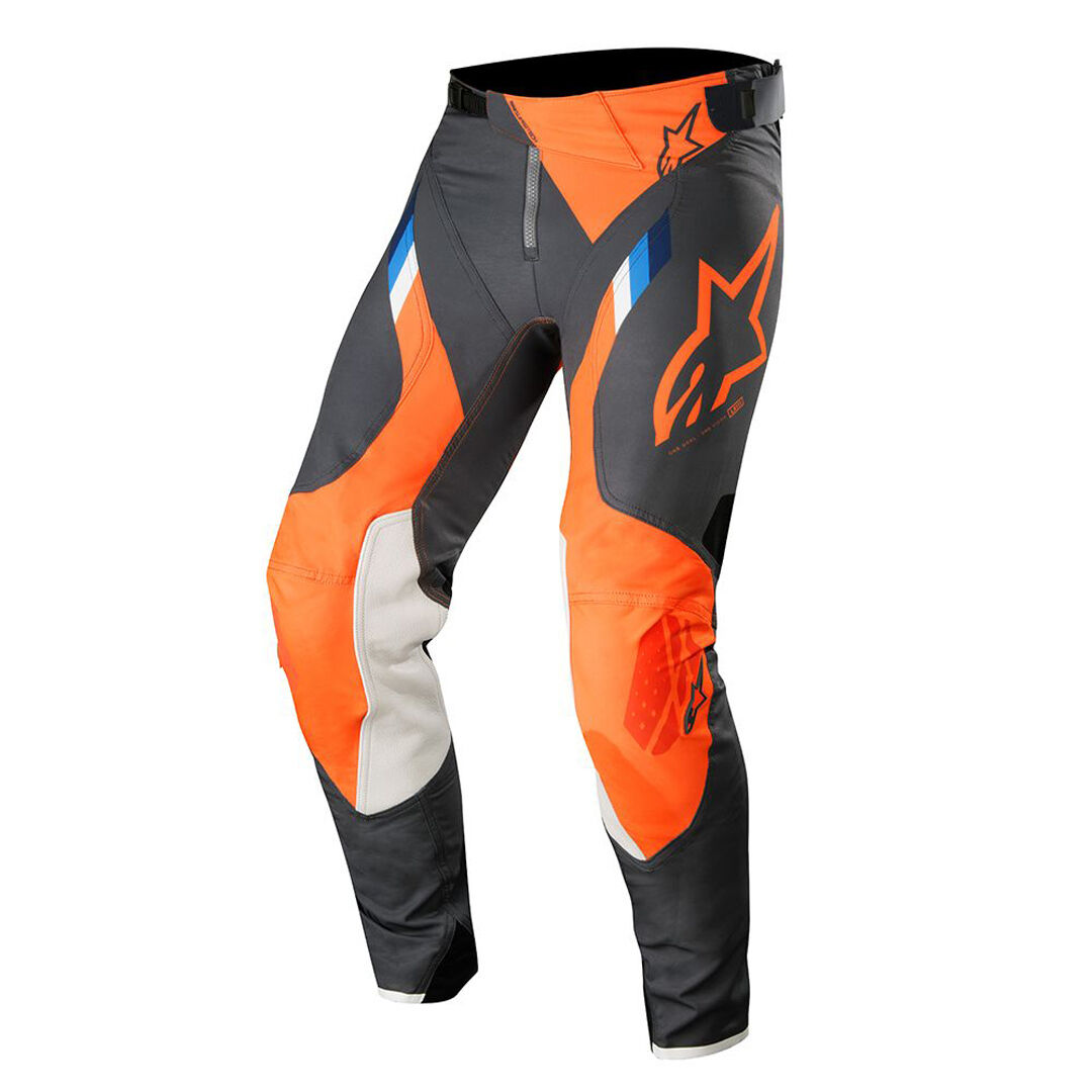 Alpinestars Supertech Pantalones de Motocross - Negro Blanco Naranja (28)