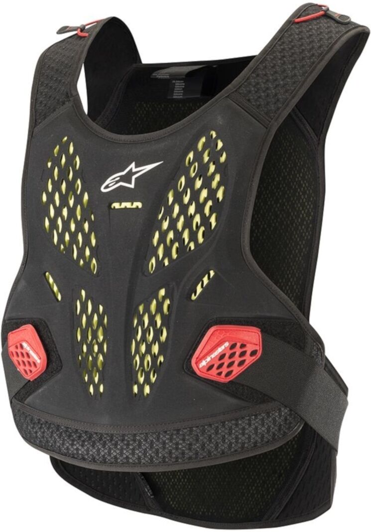 Alpinestars Sequence Protector de pecho - Negro Rojo (XL 2XL)