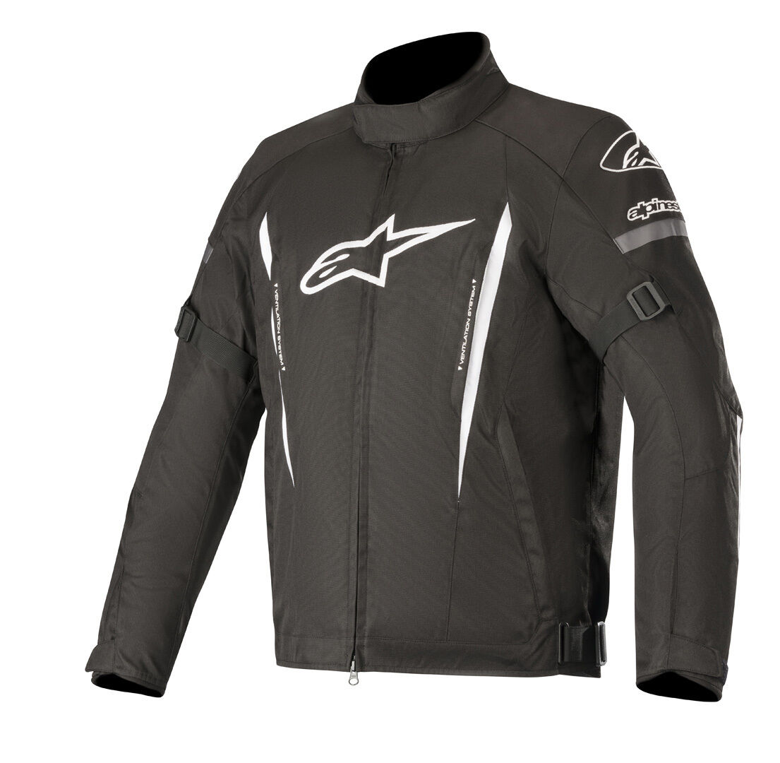 Alpinestars Gunner v2 Chaqueta textil impermeable para motocicletas - Negro Blanco (L)