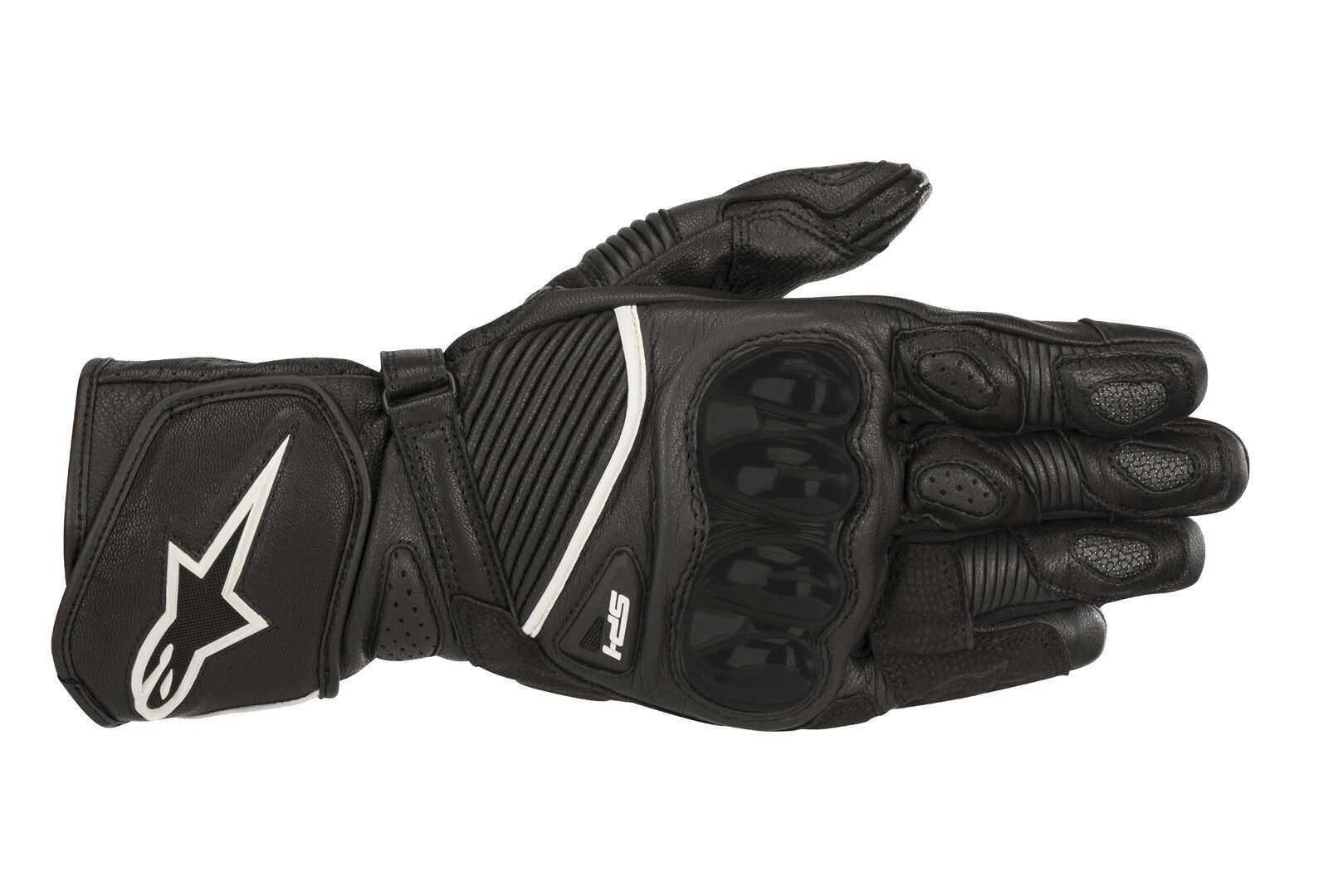 Alpinestars SP-1 v2 Guantes de cuero de la motocicleta - Negro (2XL)