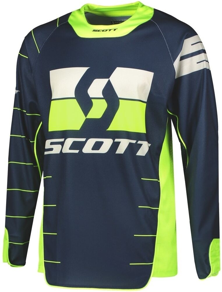 Scott Enduro Camiseta de Motocross - Azul Amarillo (S)