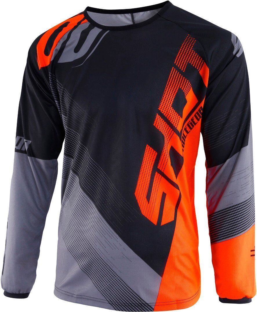 Shot Devo Ultimate Camiseta de Motocross - Negro Naranja (S)