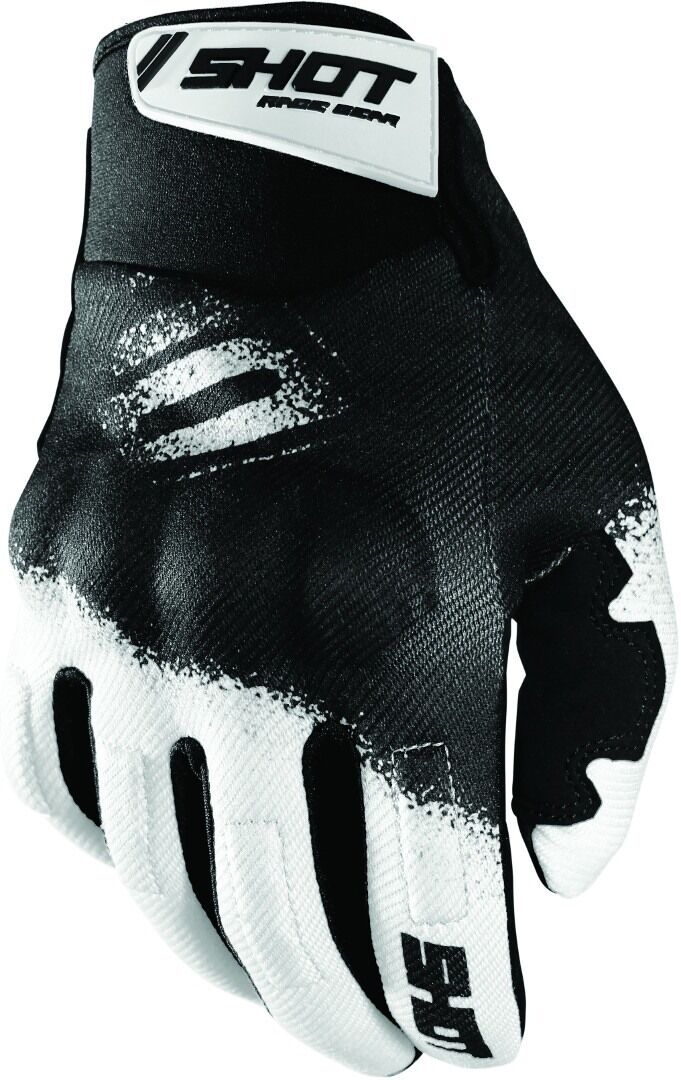 Shot Drift Smoke Motocross guantes - Negro Blanco (4XL)