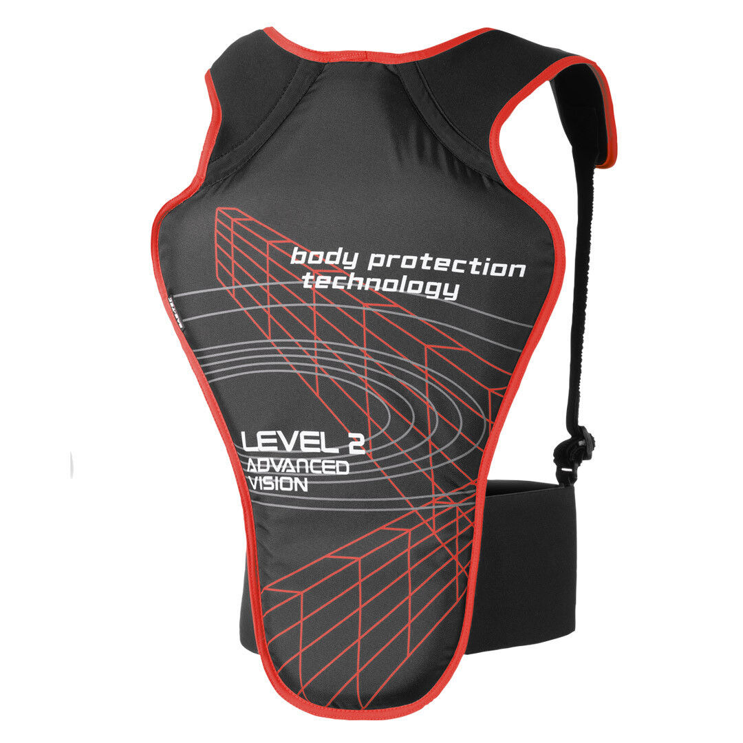 Büse Protector de espalda - Negro Rojo (XL)