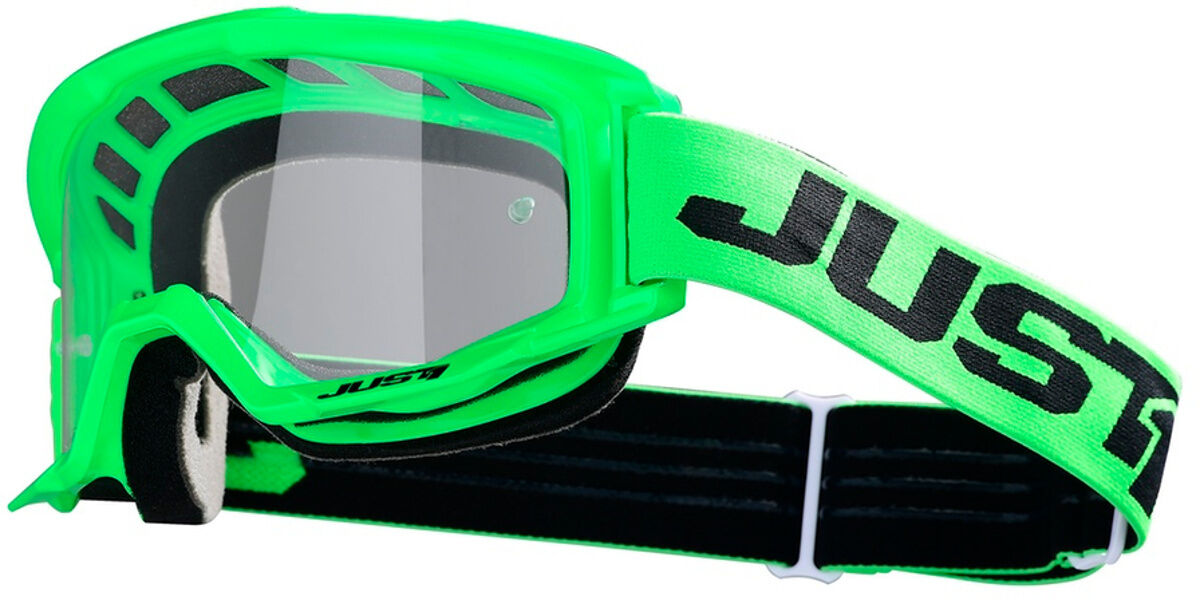 Just1 Vitro Gafas de Motocross - Verde (un tamaño)