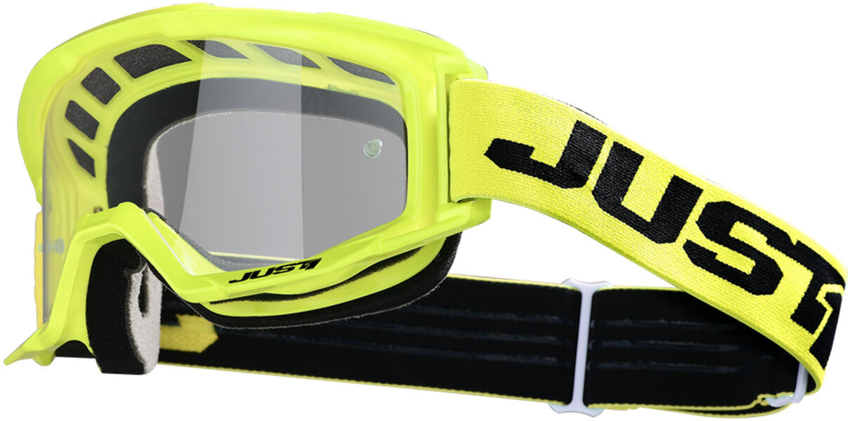 Just1 Vitro Gafas de Motocross - Amarillo (un tamaño)