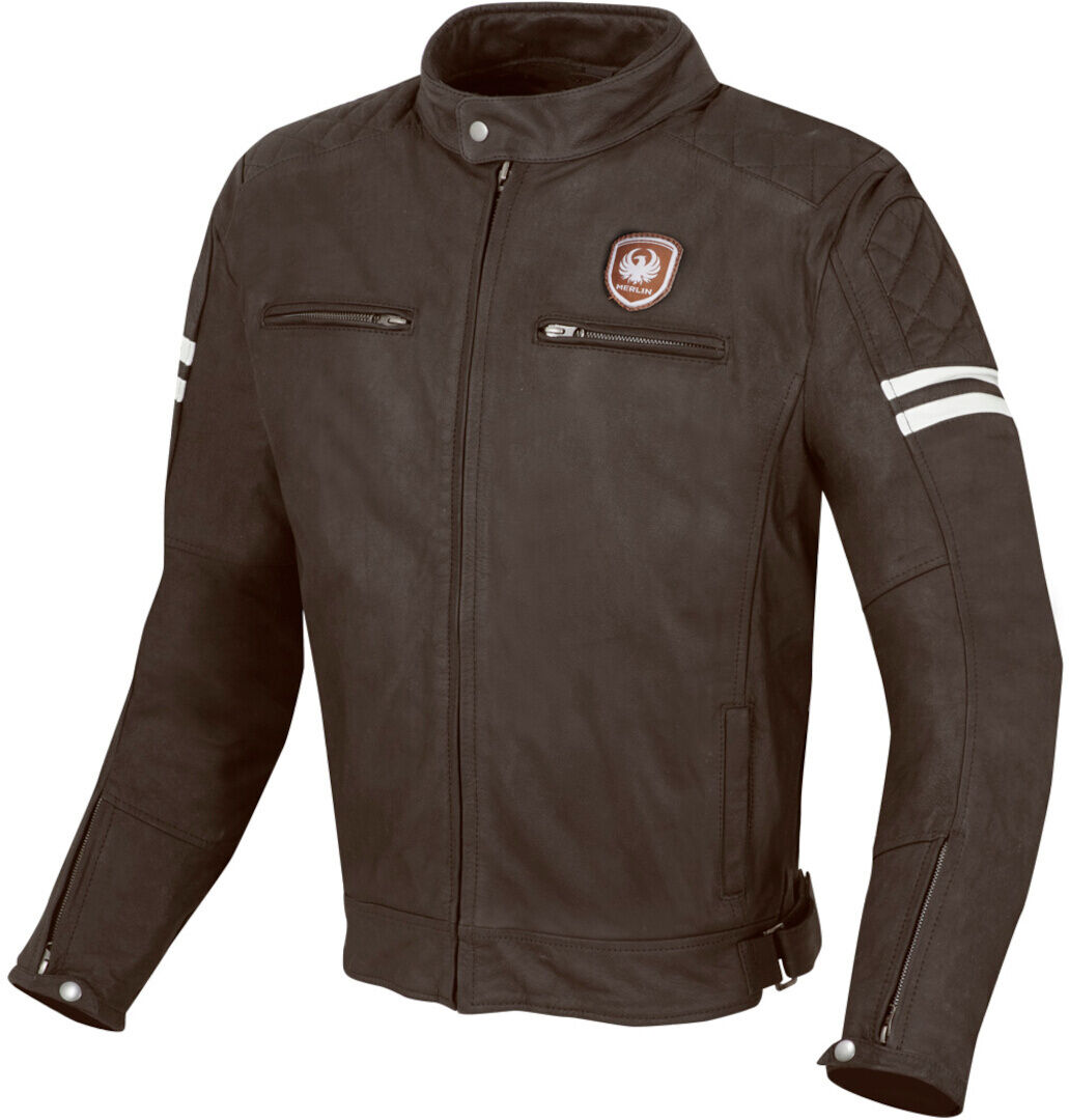 Merlin Hixon Heritage Chaqueta de cuero moto - Marrón (2XL)