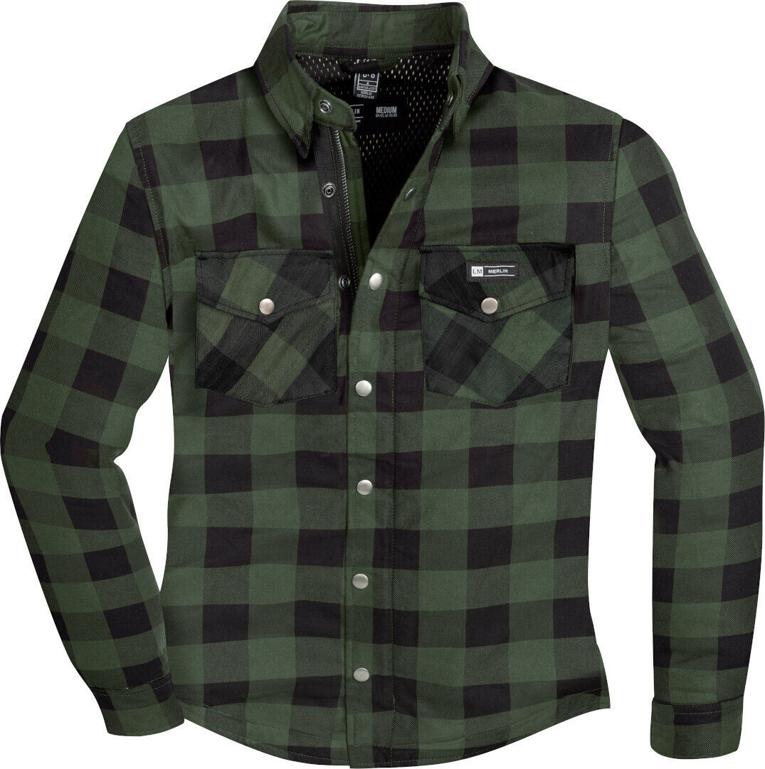 Merlin Axe camisa de leñador de motocicleta - Verde (3XL)