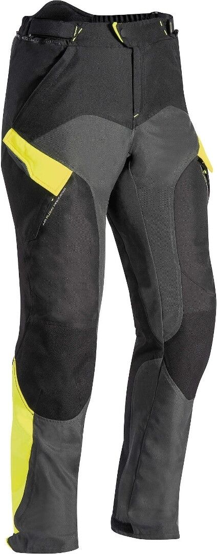 Ixon Crosstour 2 PT Pantalones de moto textil - Negro Amarillo (2XL)