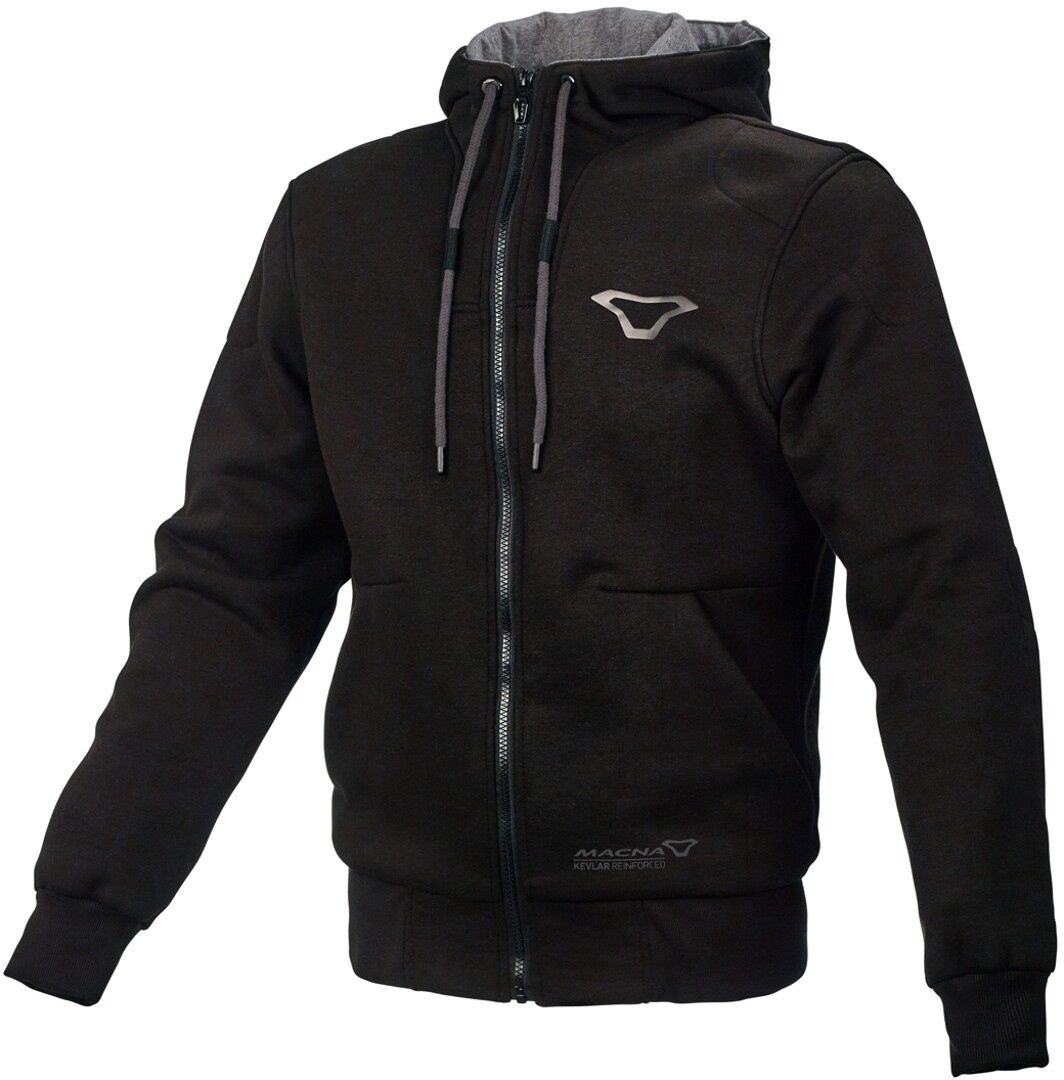 Macna Nuclone Sudadera con capucha Zip de motocicleta - Negro (2XL)