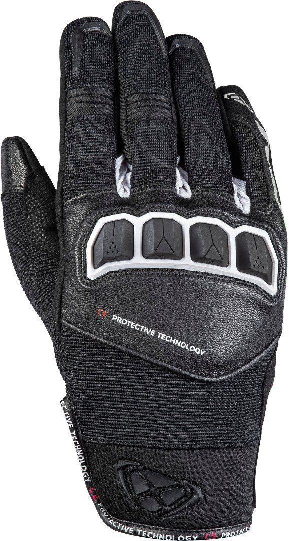 Ixon RS Run Guantes de la motocicleta - Negro Blanco (XL)