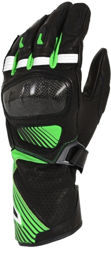 Macna Airpack Guantes de motocicleta - Negro Verde (XL)