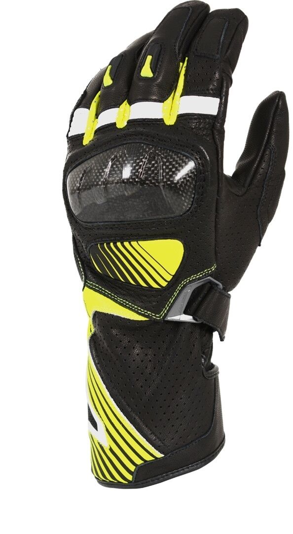 Macna Airpack Guantes de motocicleta - Negro Amarillo (3XL)