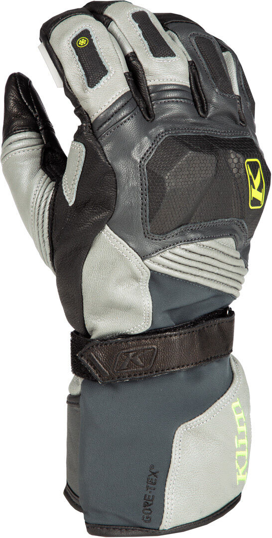 Klim Badlands GTX Long Guantes de la motocicleta - Gris (XL)