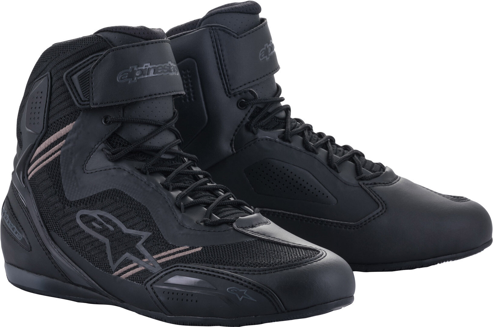 Alpinestars Faster 3 Rideknit Zapatos de motocicleta - Negro Gris (45 46)