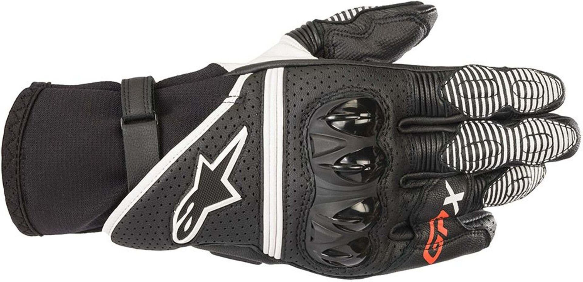 Alpinestars GP X V2 Guantes de motocicleta - Negro Blanco (3XL)